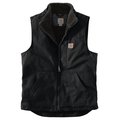 Sherpa Lined Mock Neck Vest Thumbnail
