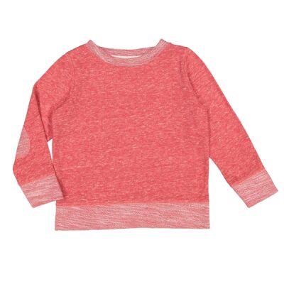 Toddler Harborside Melange French Terry Crewneck with Elbow Patches Thumbnail