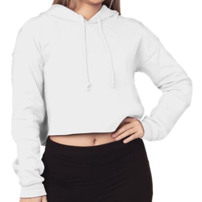 Ladies' USA Made Cropped Hooded Sweatshirt Thumbnail