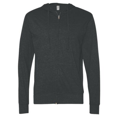 Lightweight Jersey Full-Zip Hooded T-Shirt Thumbnail