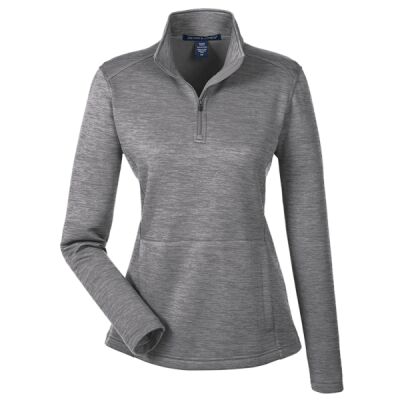 Ladies' Newbury Mélange Fleece Quarter-Zip Thumbnail