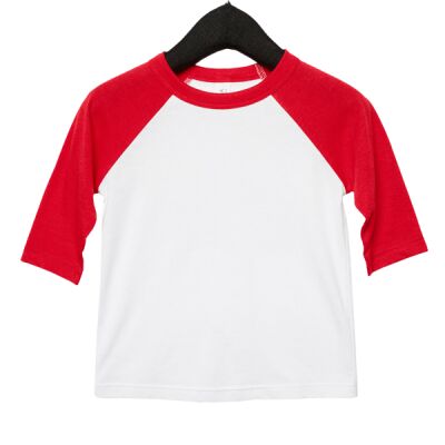 Toddler Three-Quarter Sleeve Baseball T-Shirt Thumbnail