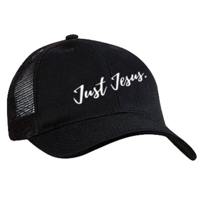 Just Jesus Black Mesh Hat Thumbnail